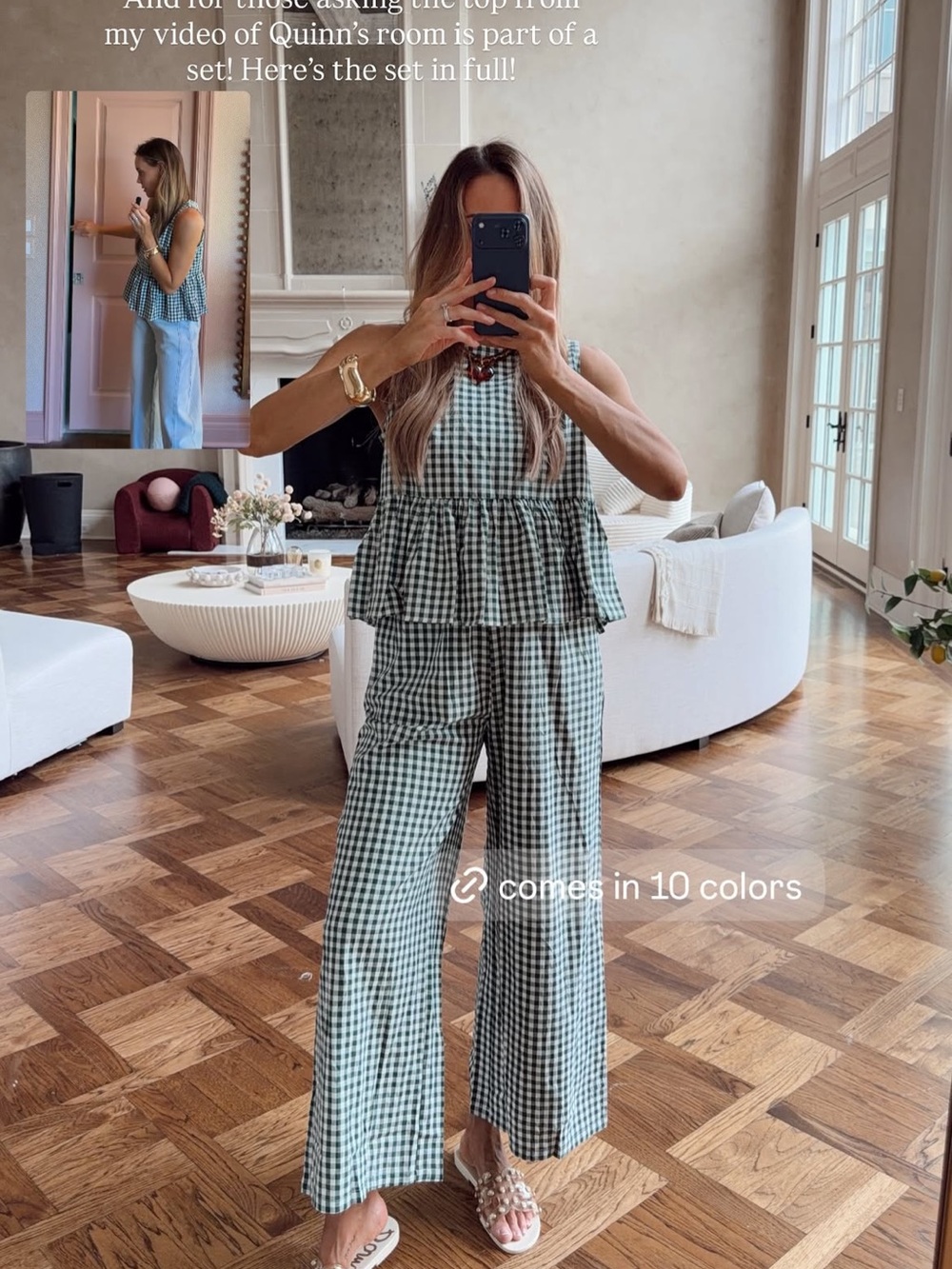 Gingham Wide-Leg set from Amazon